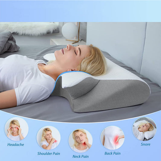 Memory Foam Kudde - Ergonomisk Nackstöd för Bättre Sömn