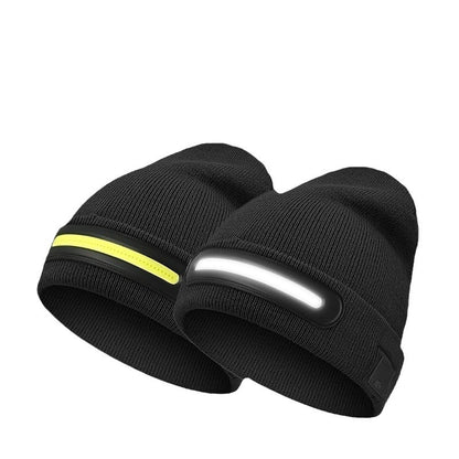 LED-mössa med Inbyggd Lampa - Varm Vintermössa för Utomhusaktiviteter