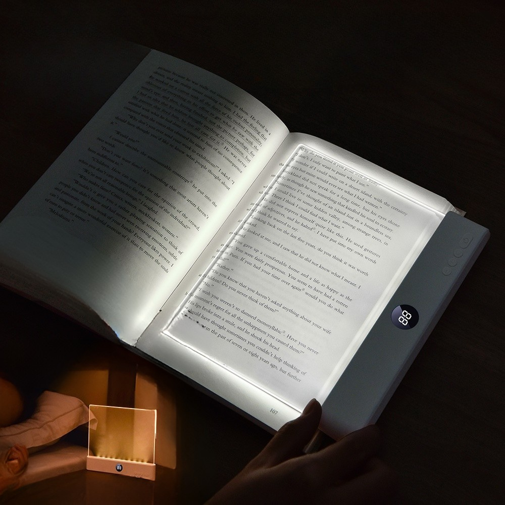 LED Läslampa Uppladdningsbar - Klämlampa för Bok