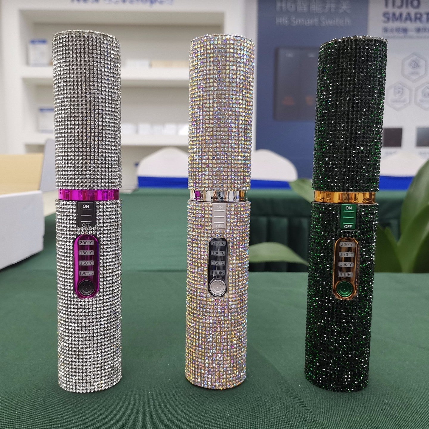 Trådlös Plattång Diamant - 2-i-1 Borste och Plattång Uppladdningsbar