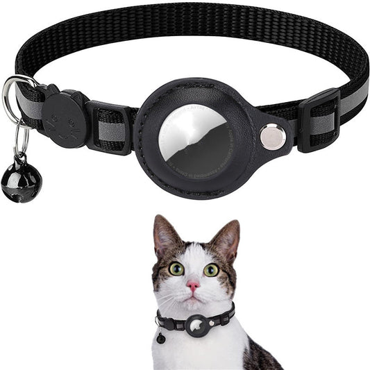 Reflekterande Halsband med AirTag-hållare för Katt & Hund - Vattentätt