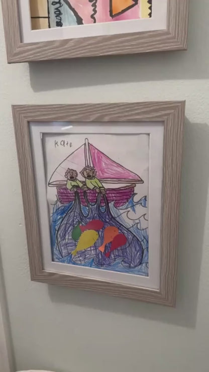 Öppningsbar Tavla med Förvaring – Dold Väggförvaring i Trä